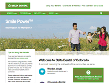 Tablet Screenshot of deltadentalco.com